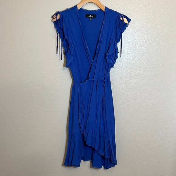 Lulus Dresses & Skirts - Lulu’s Cobalt Blue Wrap Dress Size Medium